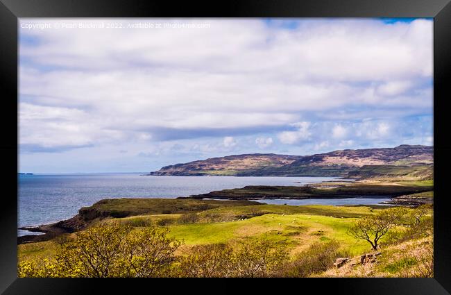 Loch Tuath Isle of Mull Coastline Framed Print by Pearl Bucknall