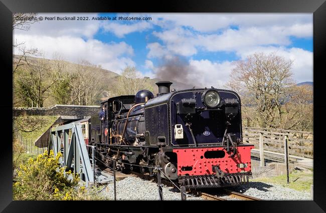 Welsh Highland Railway Steam Train Snowdonia Framed Print by Pearl Bucknall