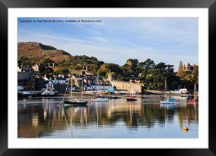 Conwy Quay North Wales Framed Mounted Print by Pearl Bucknall