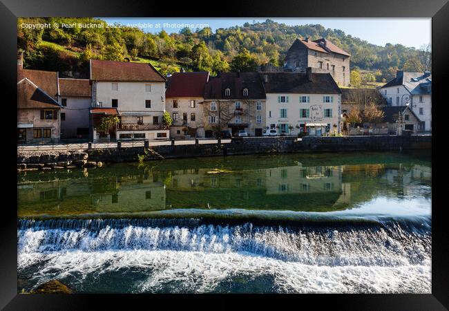 River Loue at Lods France Framed Print by Pearl Bucknall