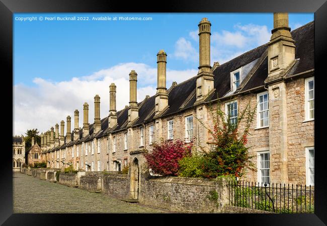 English Architecture Wells Somerset Framed Print by Pearl Bucknall