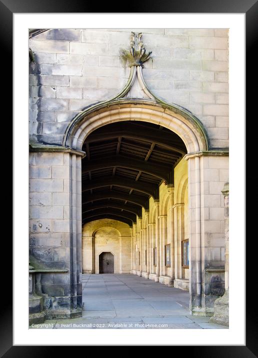 St Salvator's Chapel Cloisters St Andrews Uni Framed Mounted Print by Pearl Bucknall