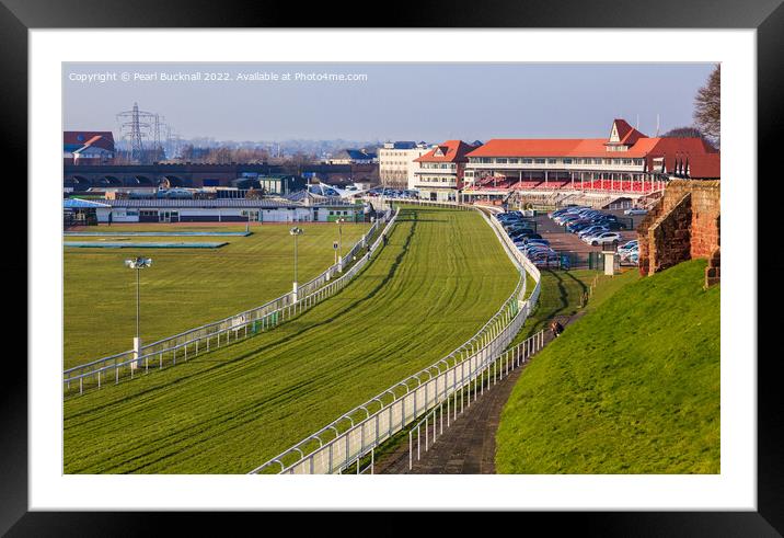 Chester Racecourse Framed Mounted Print by Pearl Bucknall