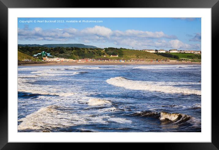 Scarborough North Beach Yorkshire Framed Mounted Print by Pearl Bucknall
