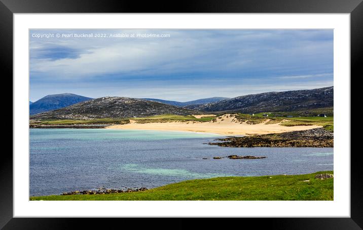 Scottish Beach Isle of Harris Scotland Framed Mounted Print by Pearl Bucknall