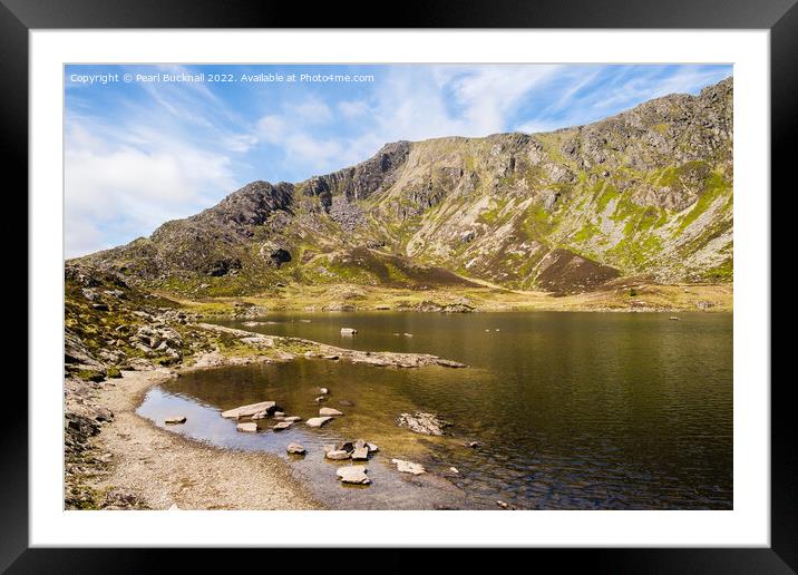 Moel Siabod Mountain Snowdonia Wales Outdoor Framed Mounted Print by Pearl Bucknall