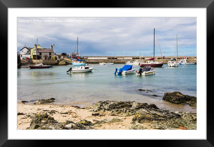 Cemaes Bay Isle of Anglesey North Wales Framed Mounted Print by Pearl Bucknall