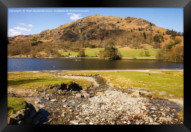Rydal Water Lake District Outdoors Framed Print by Pearl Bucknall