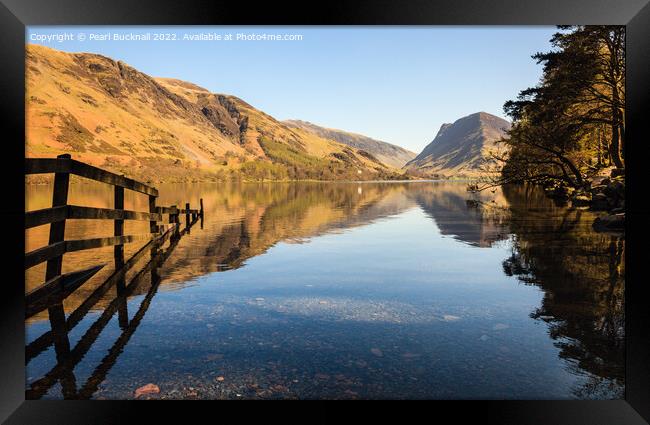 Buttermere Lake District England Outdoors Framed Print by Pearl Bucknall