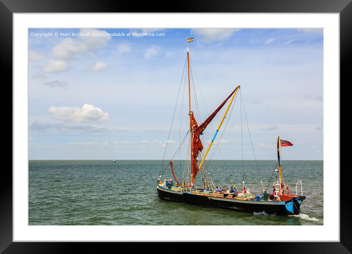 Sailing from Whitstable Kent Framed Mounted Print by Pearl Bucknall
