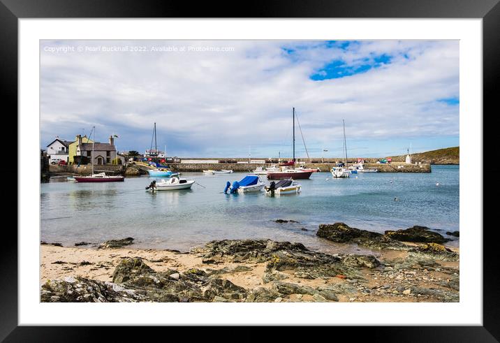 Cemaes Bay Isle of Anglesey Wales Framed Mounted Print by Pearl Bucknall