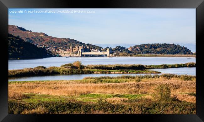 Conwy River Estuary and RSPB Reserve Wales Framed Print by Pearl Bucknall