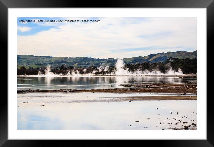 Lake Rotorua New Zealand Framed Mounted Print by Pearl Bucknall