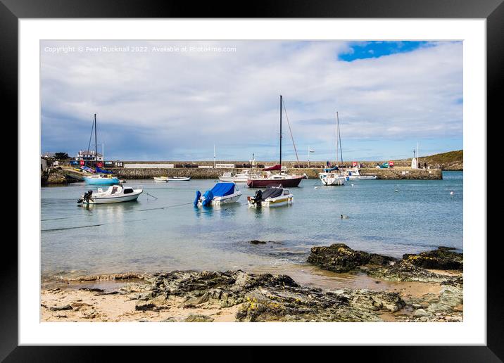 Cemaes Bay Isle of Anglesey Wales Framed Mounted Print by Pearl Bucknall