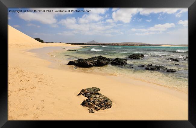 Boa Vista Beach Cape Verde Framed Print by Pearl Bucknall