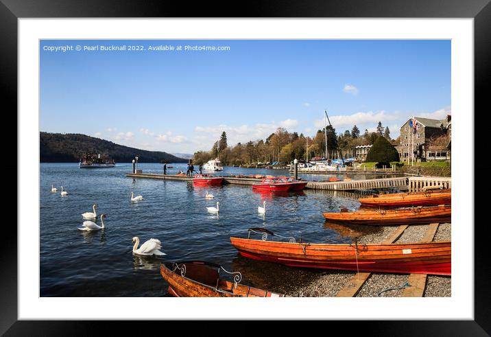 Bowness on Windermere Lake District Framed Mounted Print by Pearl Bucknall