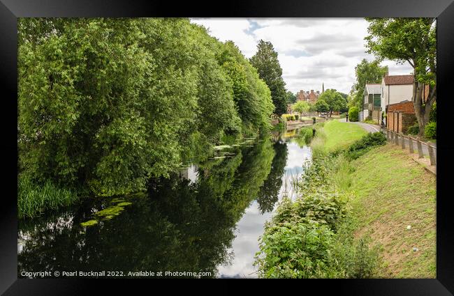 River Welland in Spalding Lincolnshire Framed Print by Pearl Bucknall