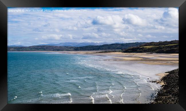 Benllech Beach Anglesey Wales Coast Framed Print by Pearl Bucknall