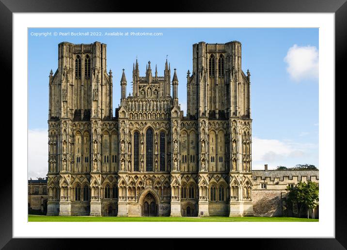 Wells Cathedral Somerset Framed Mounted Print by Pearl Bucknall