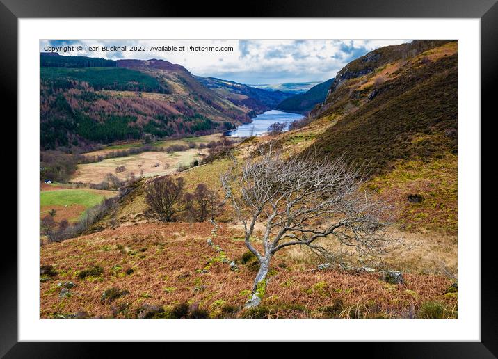 Above Llyn Crafnant in Snowdonia Framed Mounted Print by Pearl Bucknall