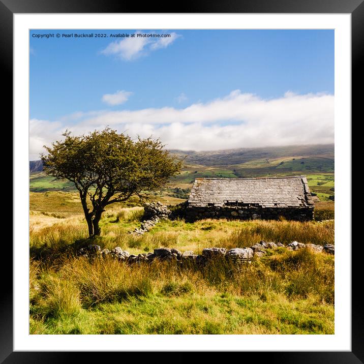 Cwm Pennant Snowdonia Landscape Framed Mounted Print by Pearl Bucknall