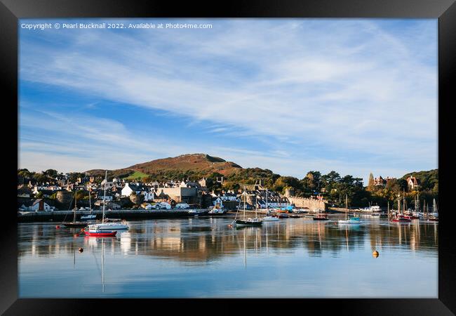Conwy Harbour on the River Wales Coast Framed Print by Pearl Bucknall
