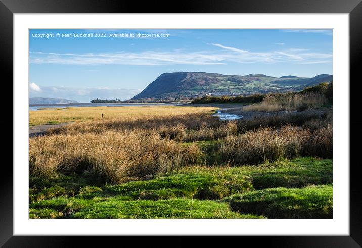 Abergwyngregyn to Llanfairfechan North Wales Coast Framed Mounted Print by Pearl Bucknall