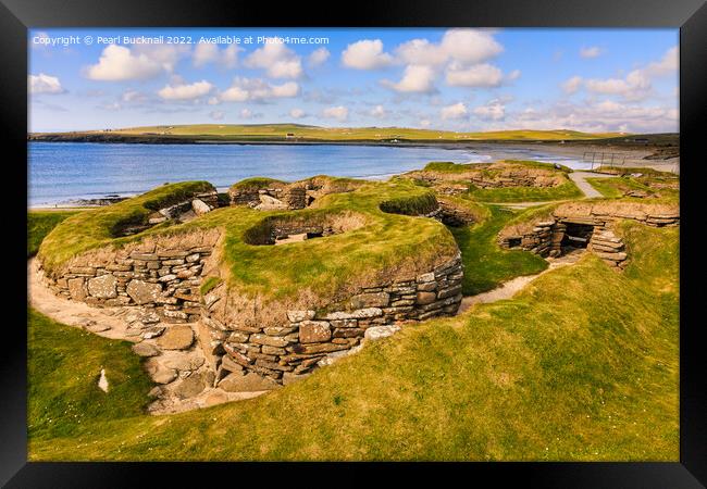 Skara Brae Orkney Islands Scotland Framed Print by Pearl Bucknall