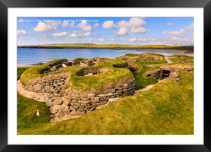 Skara Brae Orkney Islands Scotland Framed Mounted Print by Pearl Bucknall