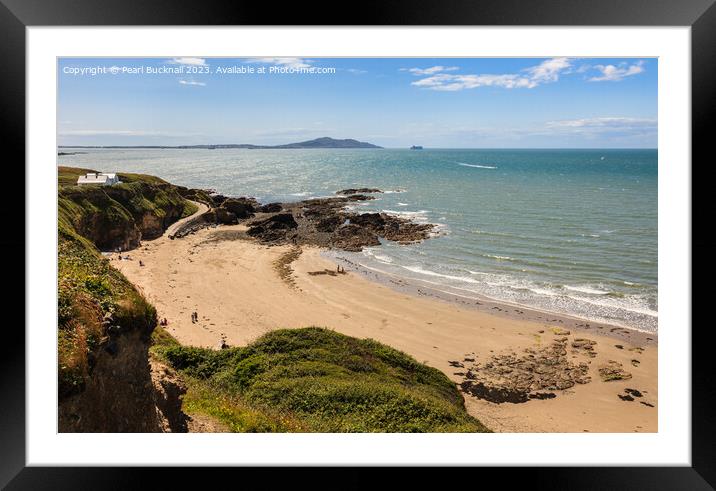 Overlooking Church Bay Anglesey Coast Framed Mounted Print by Pearl Bucknall