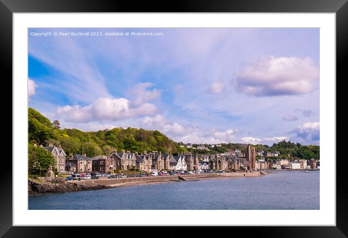 Oban Cityscape Scotland Framed Mounted Print by Pearl Bucknall