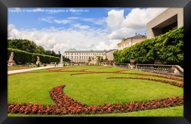 Mirabell Palace Gardens Austria Framed Print by Pearl Bucknall