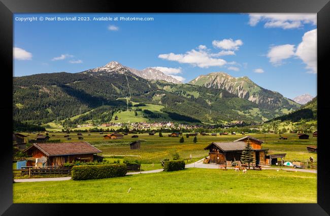 Alpine Valley Austria Framed Print by Pearl Bucknall