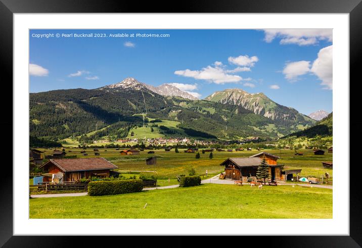 Alpine Valley Austria Framed Mounted Print by Pearl Bucknall