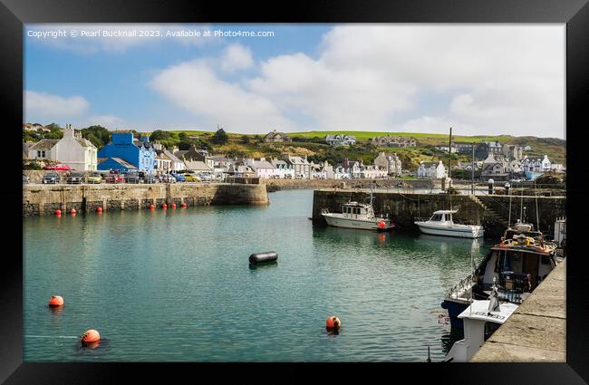 Portpatrick Harbour Dumfries and Galloway Framed Print by Pearl Bucknall