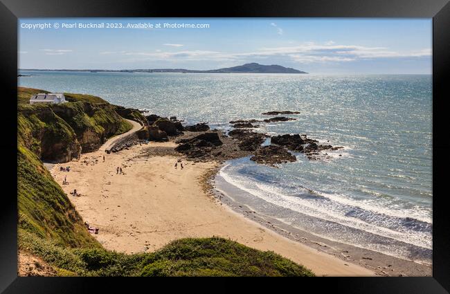 Above Church Bay Anglesey Coast Framed Print by Pearl Bucknall