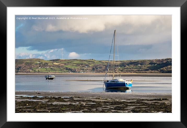 Approaching Tide in Red Wharf Bay Anglesey  Framed Mounted Print by Pearl Bucknall