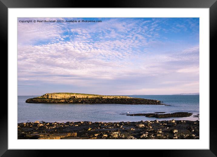 Ynys Moelfre Island Anglesey Seascape Framed Mounted Print by Pearl Bucknall
