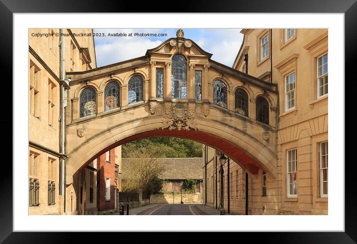 Bridge of Sighs Oxford Architecture Framed Mounted Print by Pearl Bucknall