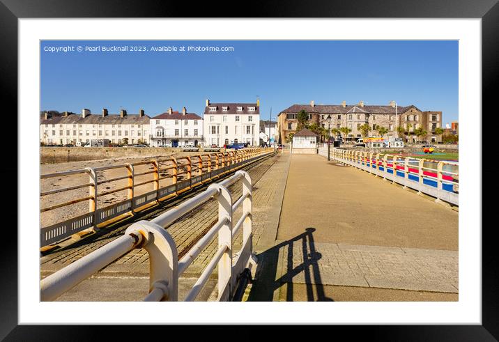 Beaumaris Pier Anglesey Framed Mounted Print by Pearl Bucknall