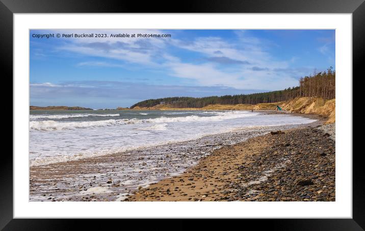 Newborough Beach Anglesey Coast Framed Mounted Print by Pearl Bucknall