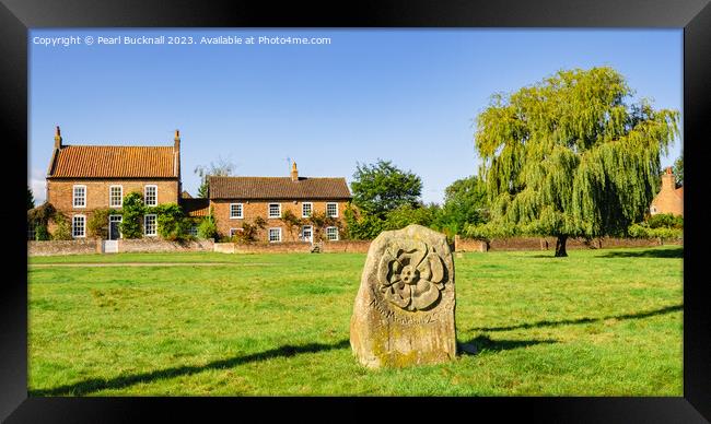 Nun Monkton Village Yorkshire Framed Print by Pearl Bucknall