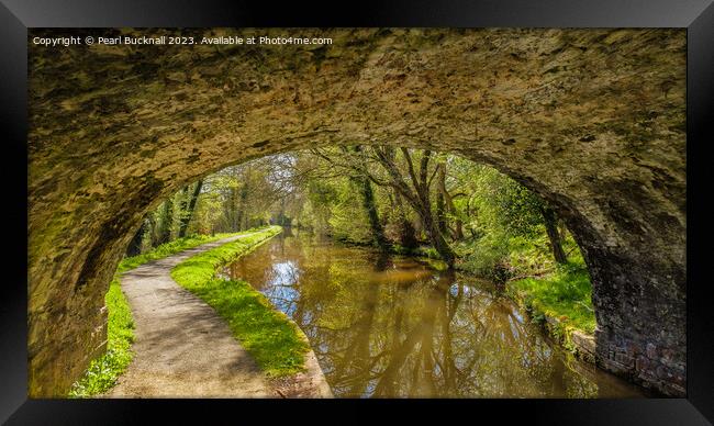 Through the Bridge Framed Print by Pearl Bucknall