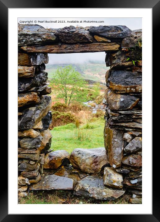 View Through a Window Framed Mounted Print by Pearl Bucknall