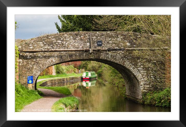 Monmouthshire and Brecon Canal Framed Mounted Print by Pearl Bucknall
