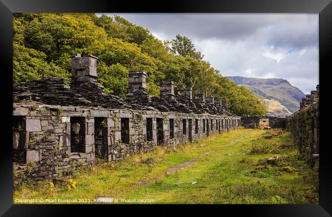 Dinorwic or Dinorwig Quarry Anglesey Barracks Framed Print by Pearl Bucknall