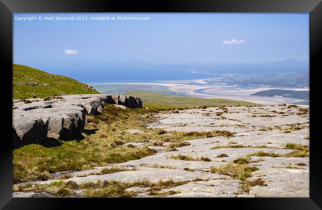 Cambrian Way to Coast Snowdonia Wales Framed Print by Pearl Bucknall