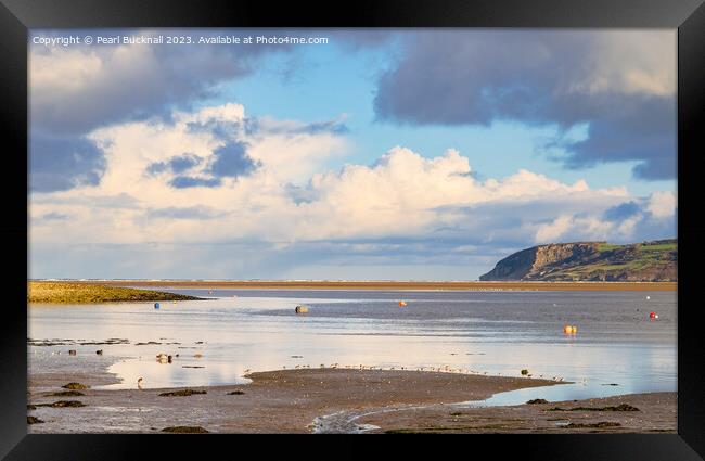 Approaching Tide in Red Wharf Bay Anglesey Framed Print by Pearl Bucknall