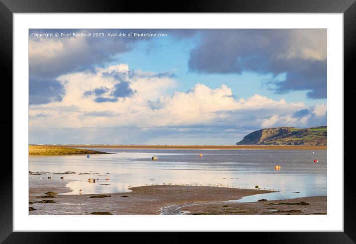Approaching Tide in Red Wharf Bay Anglesey Framed Mounted Print by Pearl Bucknall