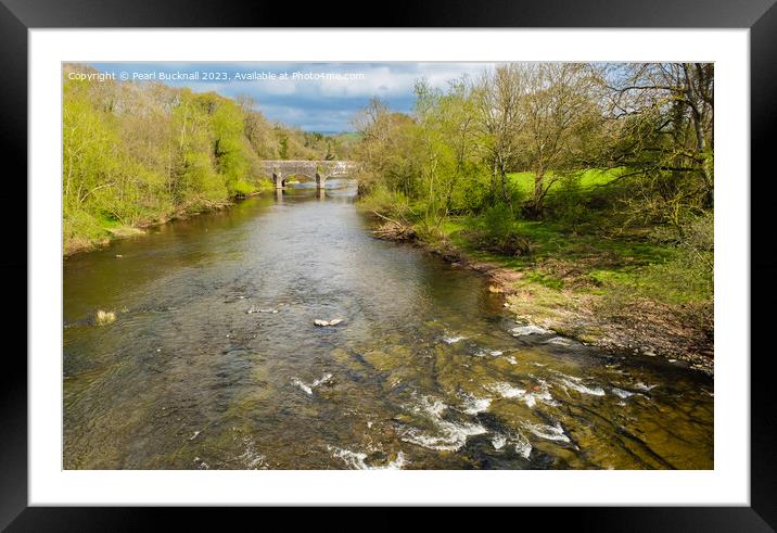 River Usk Brecon Beacons National Park Framed Mounted Print by Pearl Bucknall